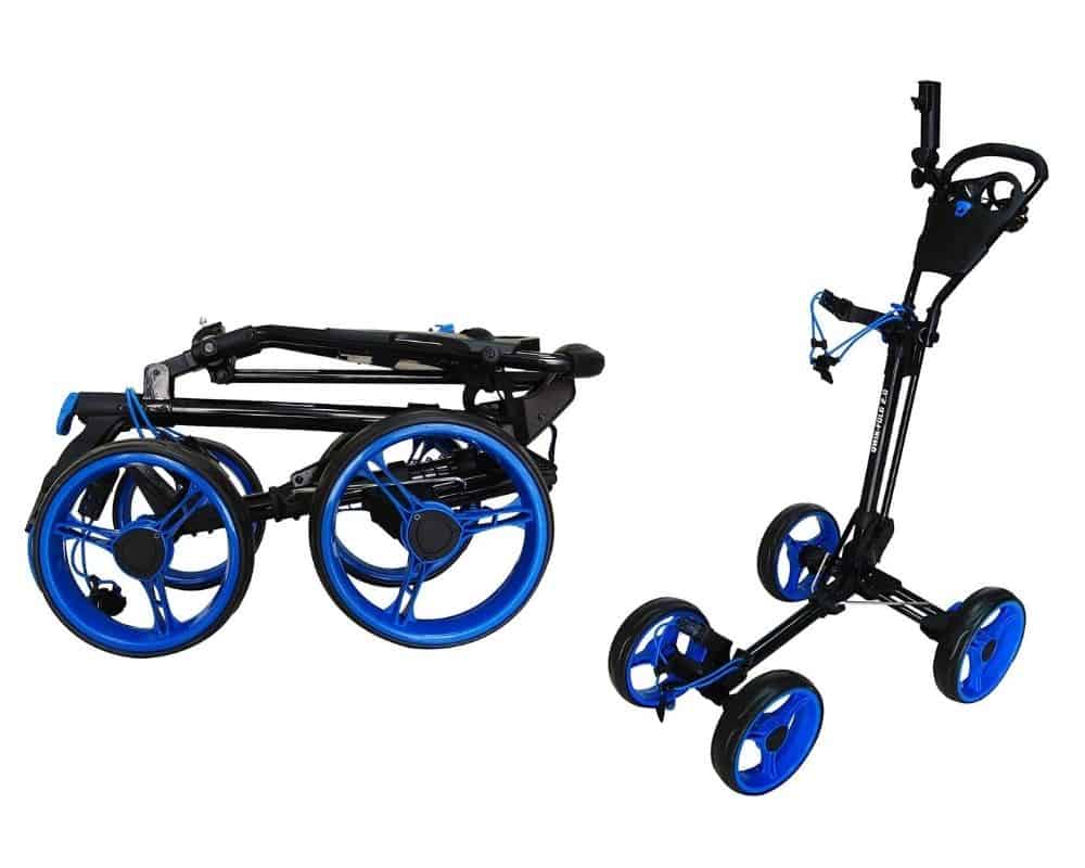 Qwik-Fold 4 Wheel Folding Push Pull Golf CART 