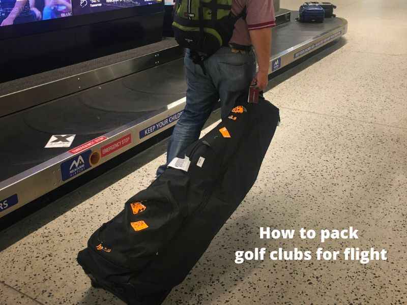 how to pack golf clubs for flight