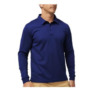 MIER Men's Long Sleeve Polo Shirts