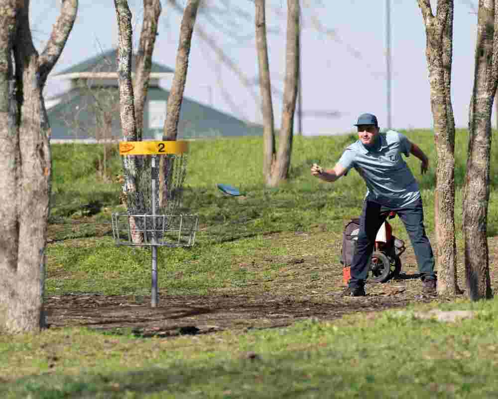 practice disc golf at home