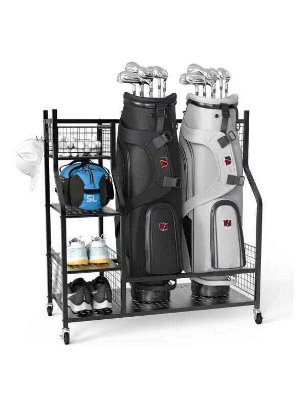 PLKOW Golf Bag Storage Garage Organizer